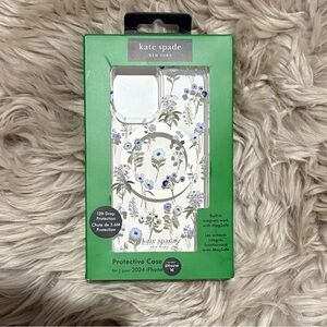 kate spade Floral iPhone 16 Protective Case - Clear with Floral